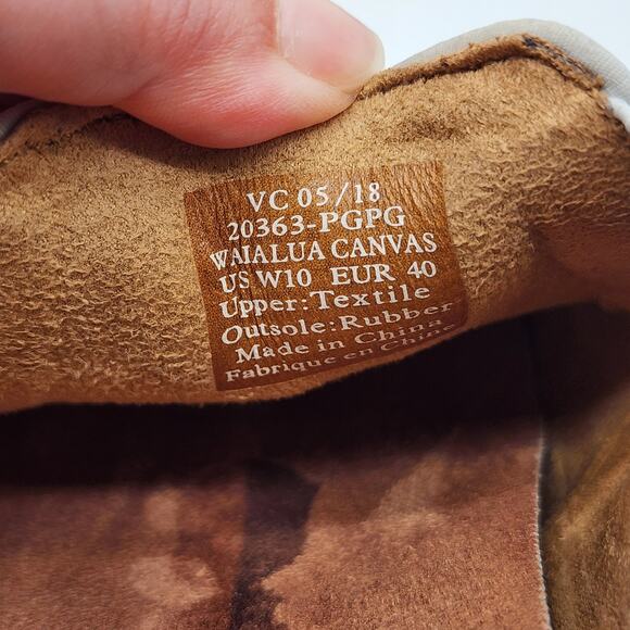 Olukai Waialua Canvas Slip-on Shoes Women's 10 Blue Casual Sneaker - Picture 6 of 7